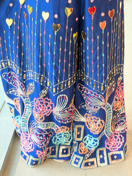 Amara Blue Indo-Western Jumpsuit