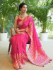 Magenta Silk Saree with Brocade Work Border