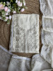 Saanjh Cream Embroidered Dress Material