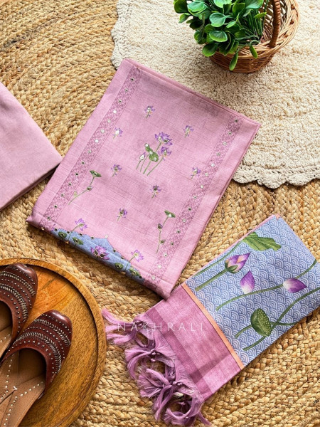 Fiorenza Pink Dress Material