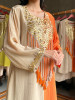Festive Orange Dual-Tone Kurta Pant Set