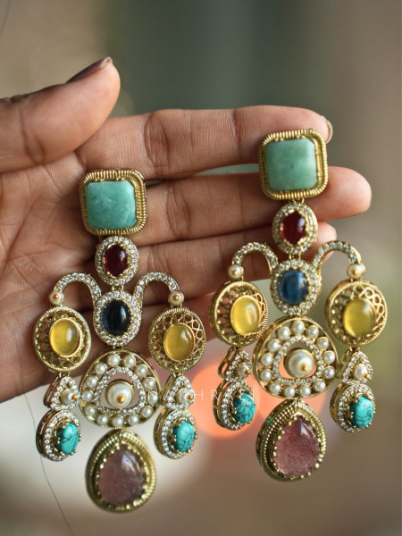 Iraaya Multistone Statement Earrings