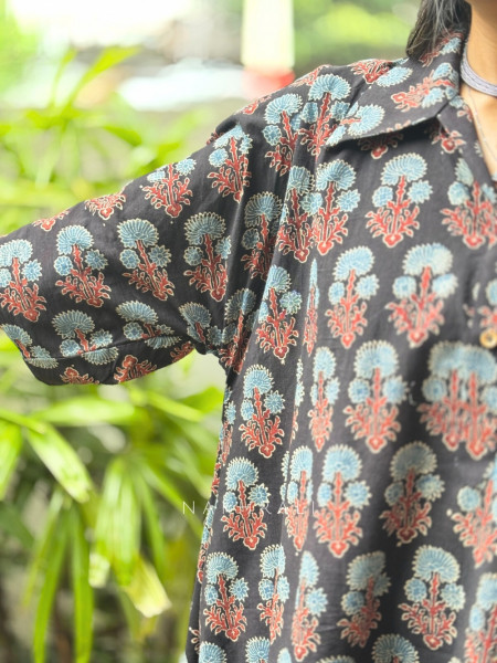 Firgun Block Printed Oversized Cotton Coord Set