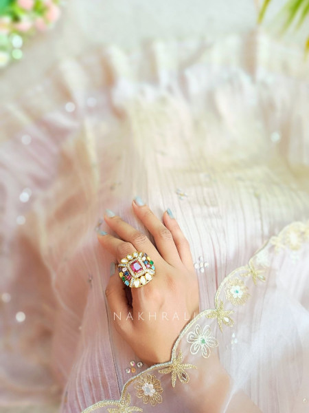 Navratna Regal Statement Ring