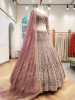 Palmeera Lavender Net Lehenga with Sequin and Cut Dana Work