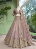 Mehrab-Noor Lavender Tussar Lehenga