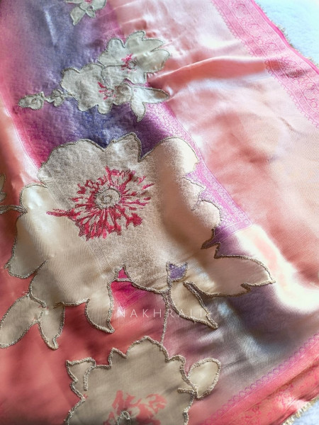 Prisha Pink Dual-Tone Zari Suit Fabric