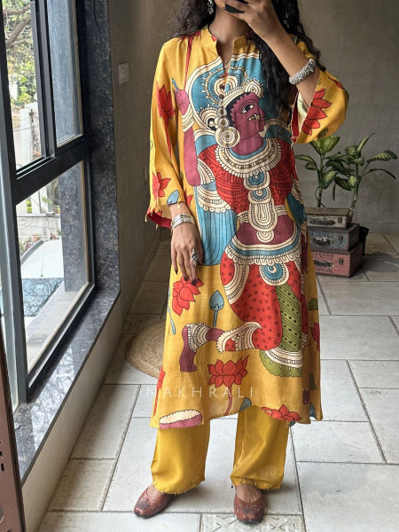 Rangrekha Mustard Pant Kurta Set