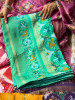 Kalyani Plum Rama Patola Saree With With Running Blouse Piece