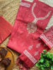 Nooraniya Rust Dress Material with Gota Patti Work