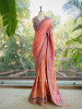 Nazara Onion Pink Satin Saree with Embroidered Sequin Blouse