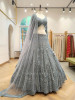 Rovena Grey Beaded Sequin Embroidered Bridal Lehenga Set