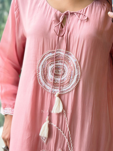 Rosewater Pink Kurta Pant Set