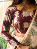 Nandi Brown Cotton Printed Blouse