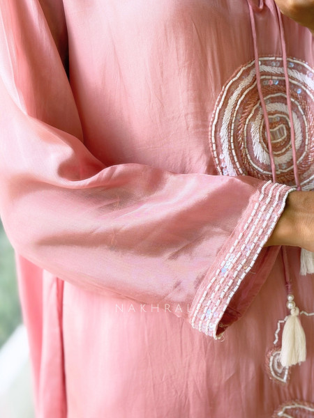 Rosewater Pink Kurta Pant Set