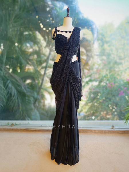 Noctra Drape Saree with Corset Blouse
