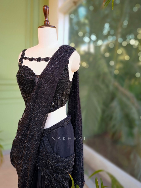 Noctra Drape Saree with Corset Blouse