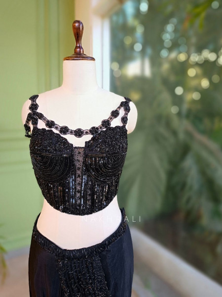 Noctra Drape Saree with Corset Blouse