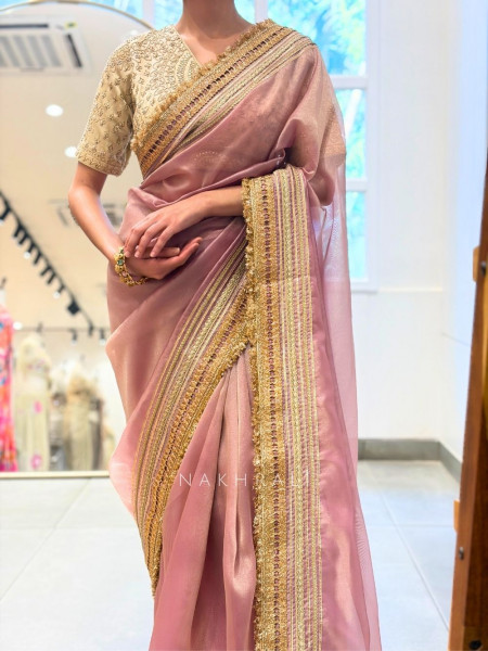 Nazakat 2.0 Purple Tissue Silk Sarees