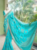 Kumud Rama Green Georgette Silk Saree