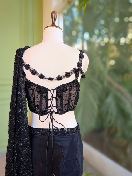 Noctra Drape Saree with Corset Blouse