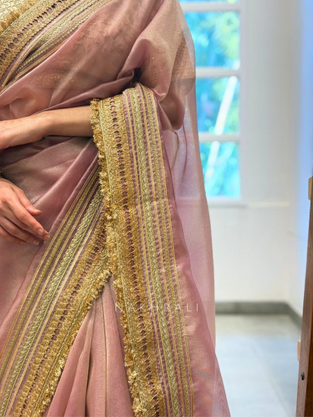 Nazakat 2.0 Purple Tissue Silk Sarees