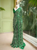Rimaya Green Bandhani Saree with Gota Border