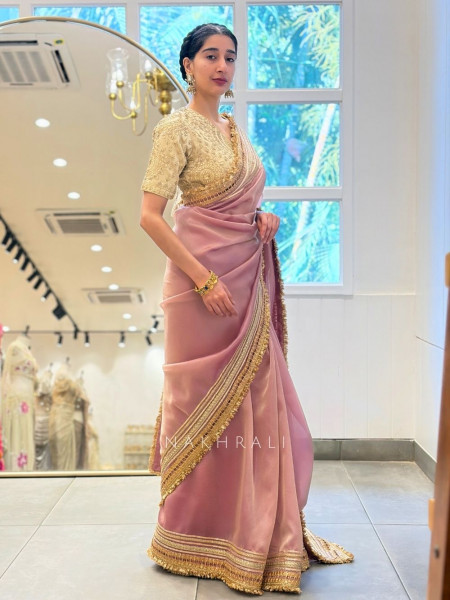Nazakat 2.0 Purple Tissue Silk Sarees
