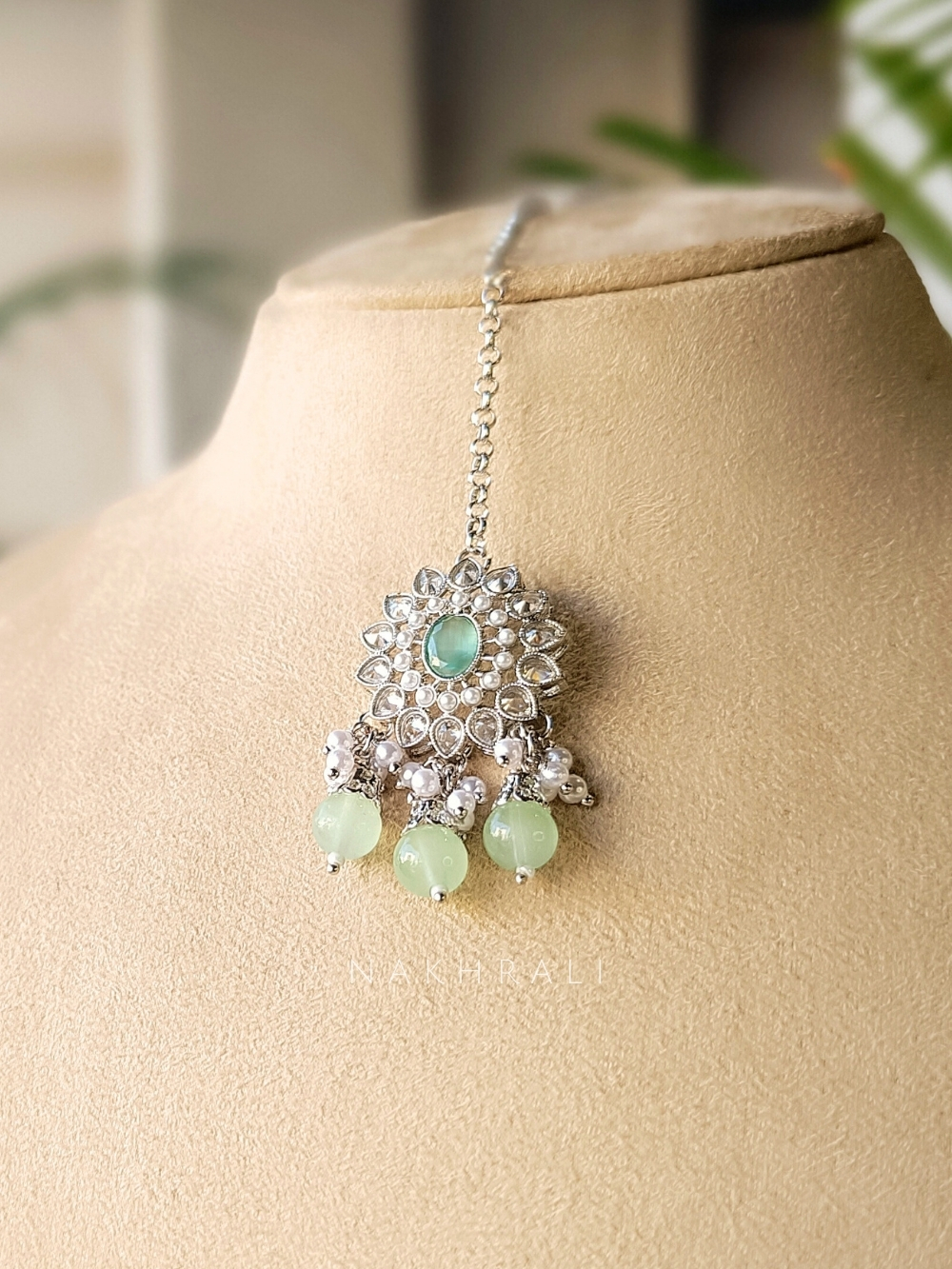 Velvet Aqua Green 3-Piece Necklace Set