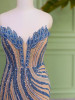 Fuchsia Flame Golden Soft Net Gown