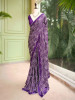 Rimaya Purple Bandhani Saree with Gota Border