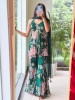 Gulbahar Bottle Green Indo-Western Peplum Sharara Set
