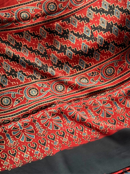 Prajwala Maroon Modal Saree