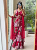 Gulbahar Maroon Indo-Western Peplum Sharara Set