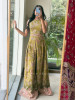 Ishvani Parrot Green Chanderi Silk Indo-Western Jumpsuit