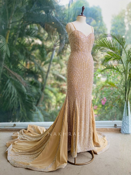 Auralis Gold Sequin Bridal Gown