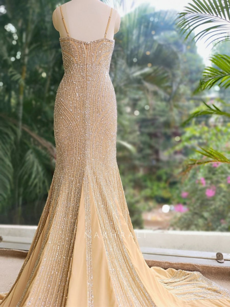 Auralis Gold Sequin Bridal Gown