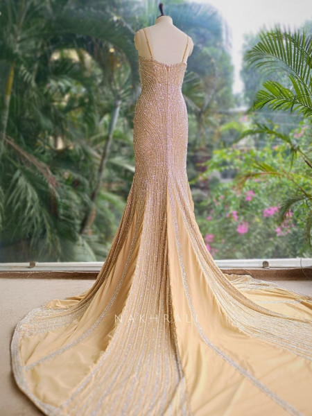 Auralis Gold Sequin Bridal Gown