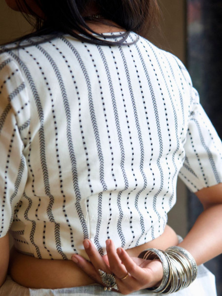 Kohara White Cotton Blouse