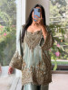 Sienna Sea Green Sharara Suit Set