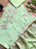 Meadow Lime tissue Suit Set with Embroidered Dupatta