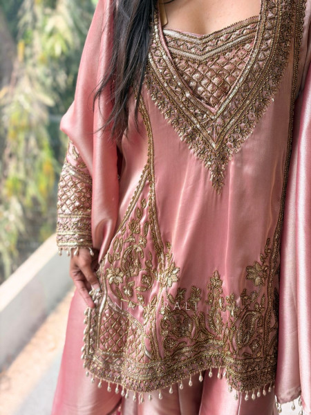 Sienna Onion Pink Sharara Suit Set