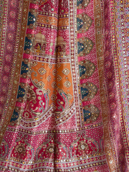 Sovereign Magenta Heritage Printed Saree with Readymade Blouse
