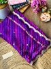 Chhavi Purple Leheriya Saree with Sequin Zari Work