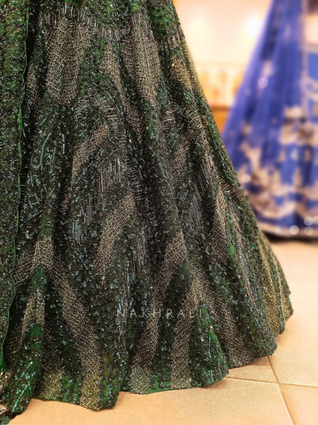 Takalluf Green Bridal Lehenga