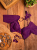 Heer Solid Purple Cotton Silk Blouse