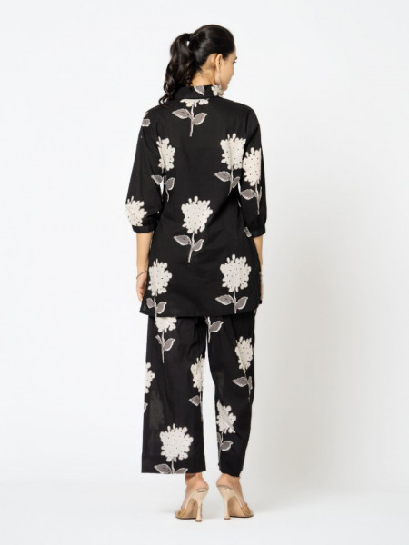 Neyra Black Printed Co-ord Set