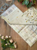 Vadi Raw Silk Green Saree with Leafy Block Print &amp; Embroidery