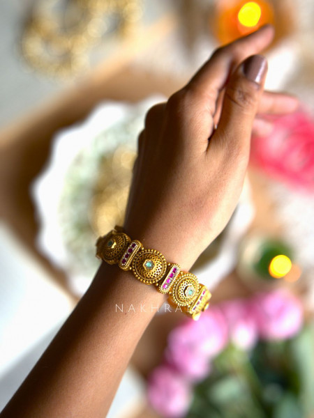 Tarini Circular Motif Heritage Bangles (Set of 2)