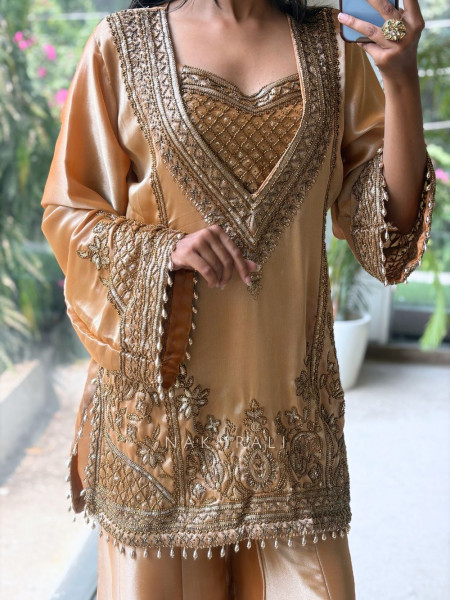 Sienna Mustard  Sharara Suit Set